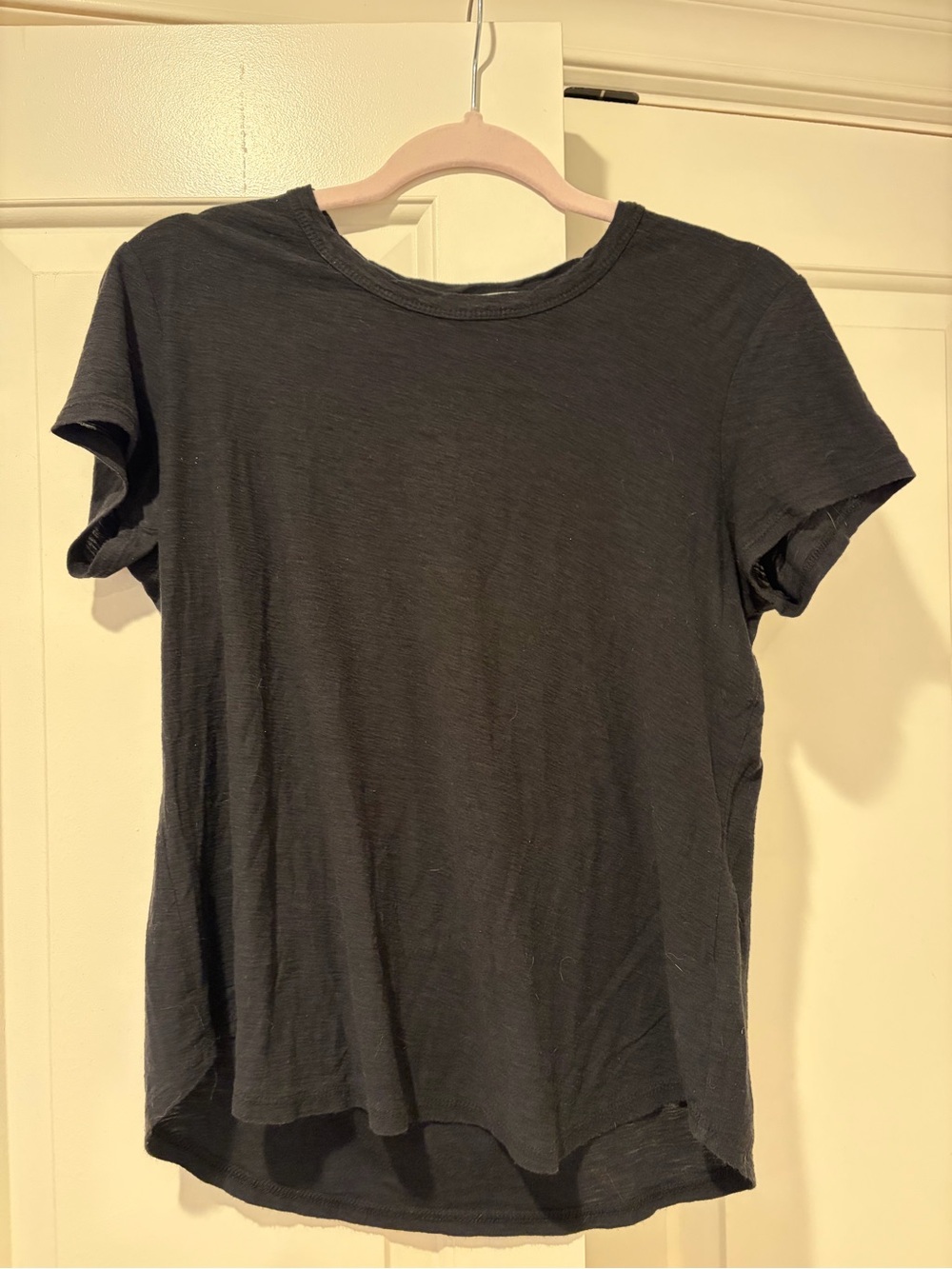 James Perse Black Short Sleeve Crewneck Tee